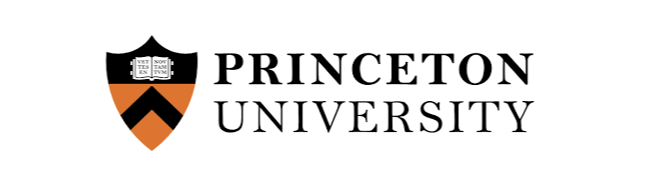 Princeton University logo featuring a shield with open books and a chevron design