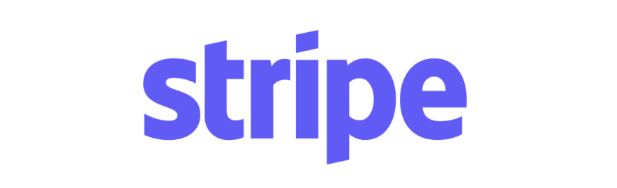 The word 'stripe' written in bold, purple letters on a white background.