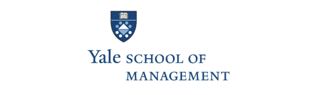 Yale School of Management logo with shield and text