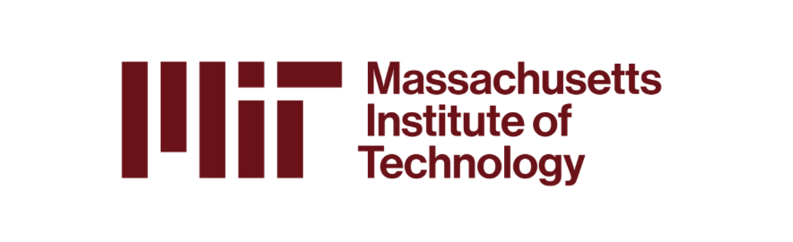 MIT logo with text 'Massachusetts Institute of Technology' in maroon on a white background.