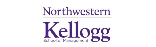 Northwestern Kellogg School of Management logo with purple text on a white background.