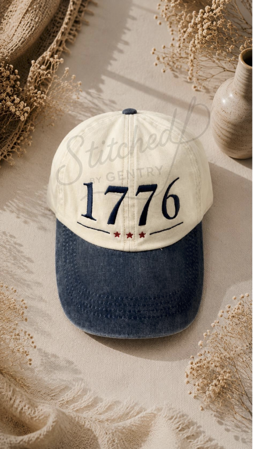 1776 Freedom Embroidered Hat