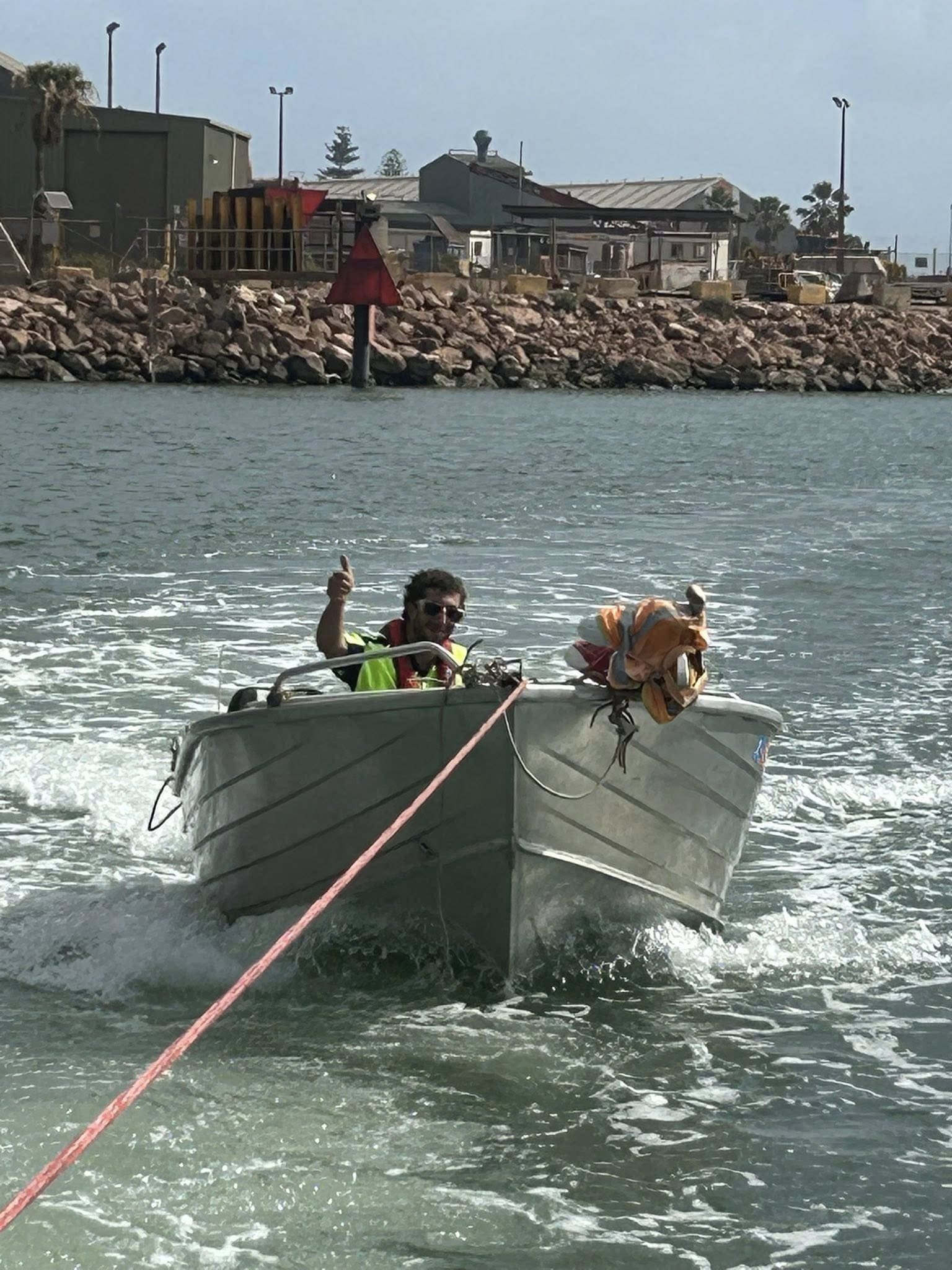 Geraldton Crews Respond to Unmanned Boat Incident