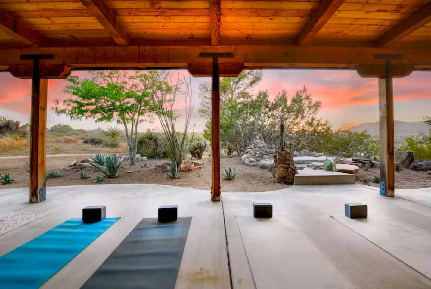 Spacious patios