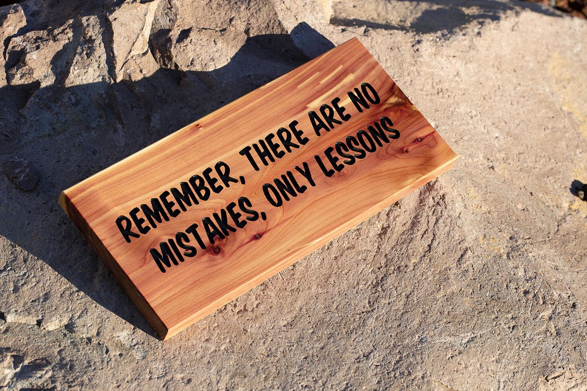 The No Mistakes Sign