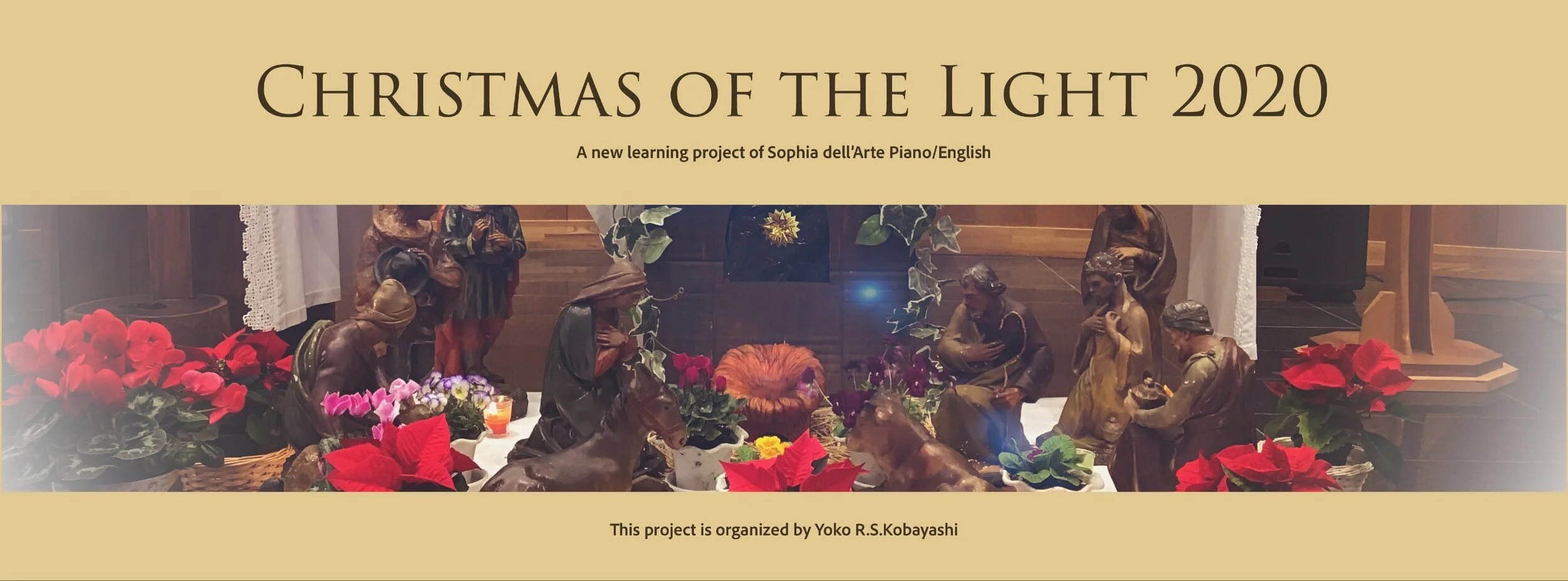 2020年12月のイベント。ソフィア デラルテのピアノと英語レッスンを受ける子供達がクリスマスの勉強をしました。詳細は写真をクリックしてください。