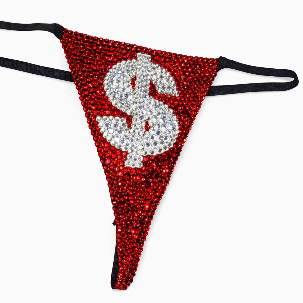 Siam Red & Crystal Money Theme Pantie