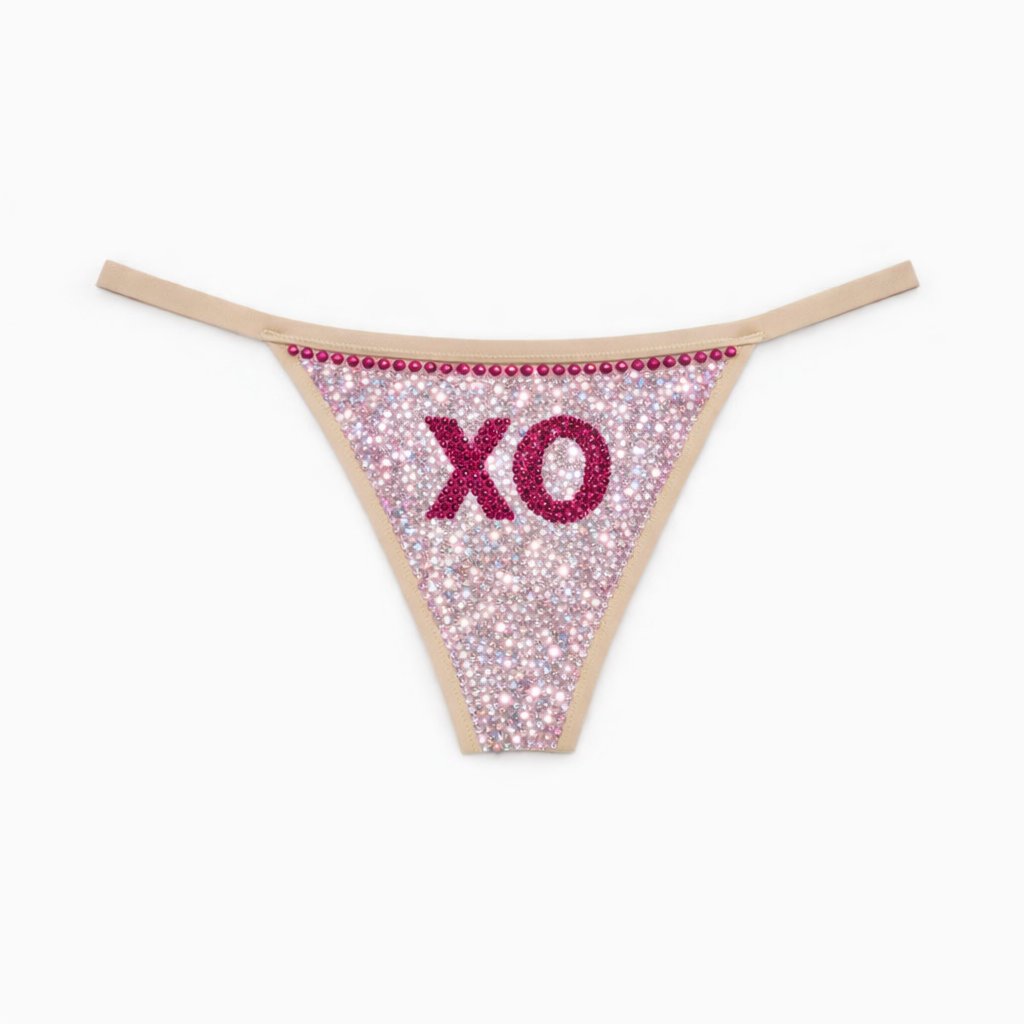Rose Pink XO Crystal Pantie