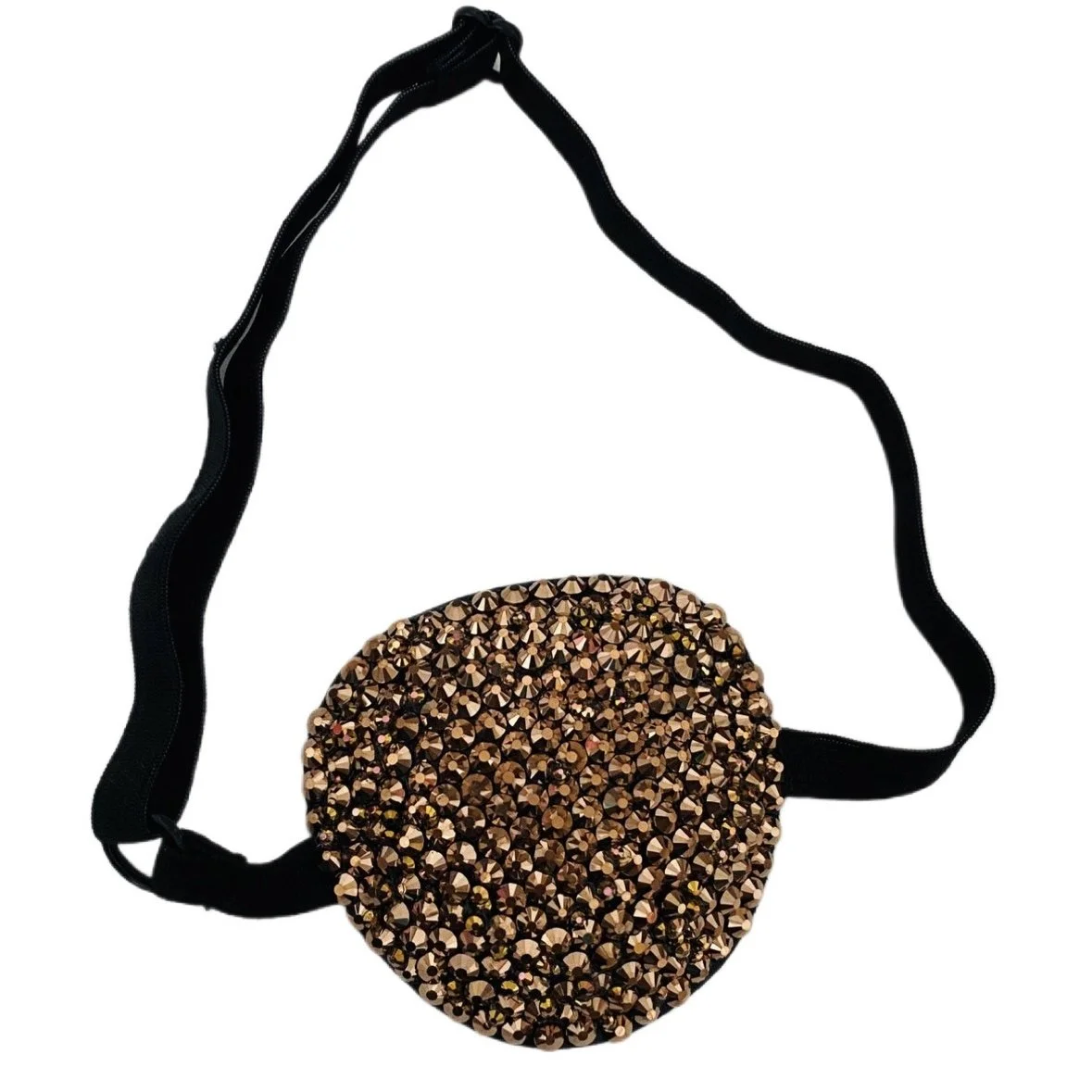 Rose Gold Crystal Diamond Padded Eye Patch