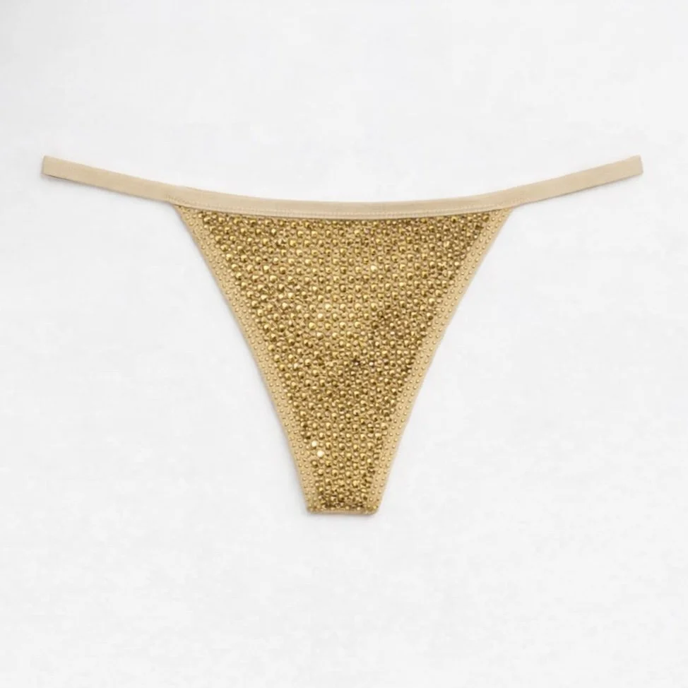 Light Gold Crystal Pantie