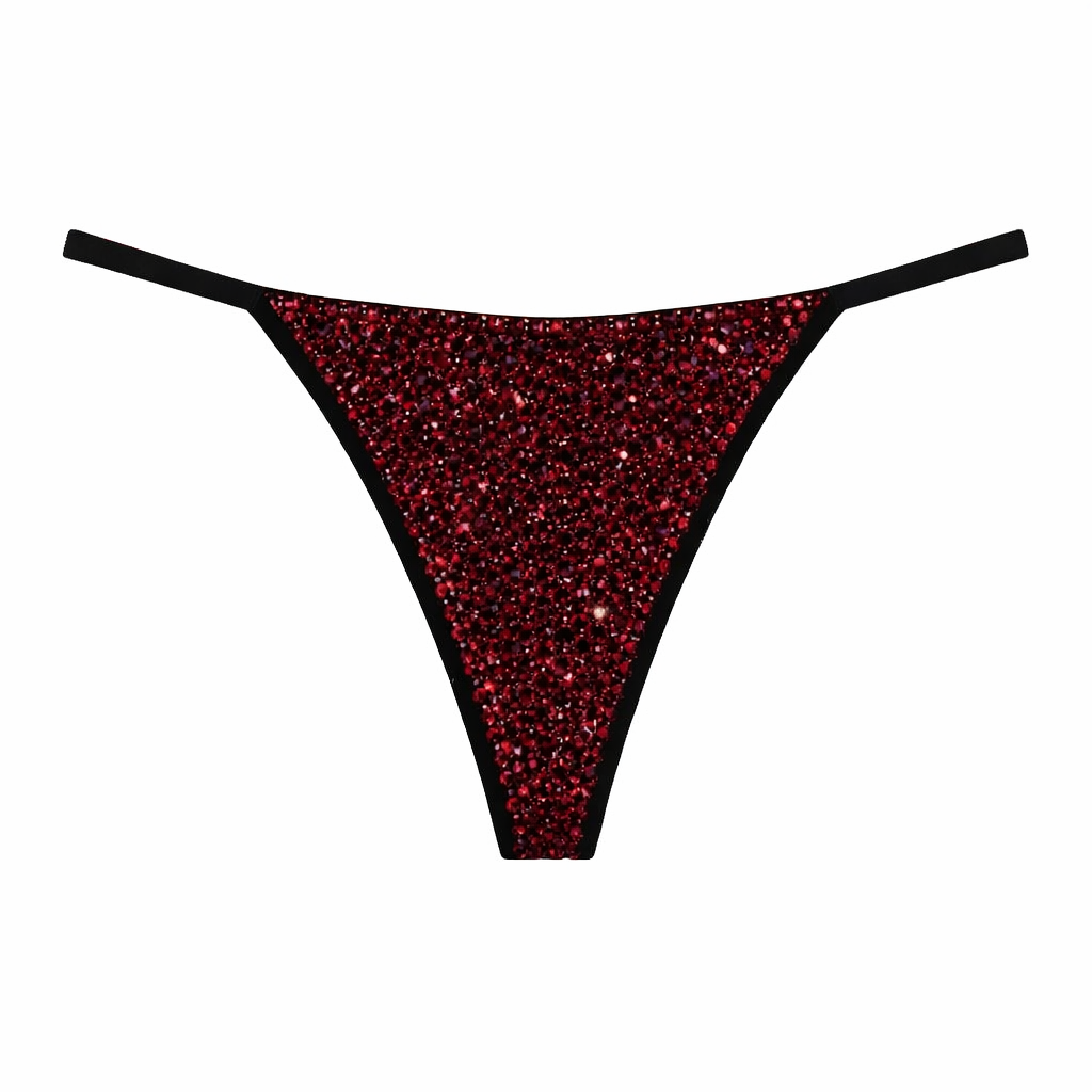 Dark Siam Red Crystals Pantie