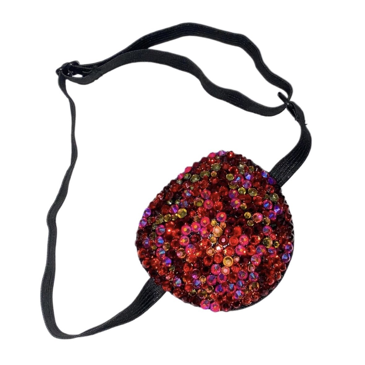 Siam Red AB & Dark Siam Red Mix Padded Eye Patch