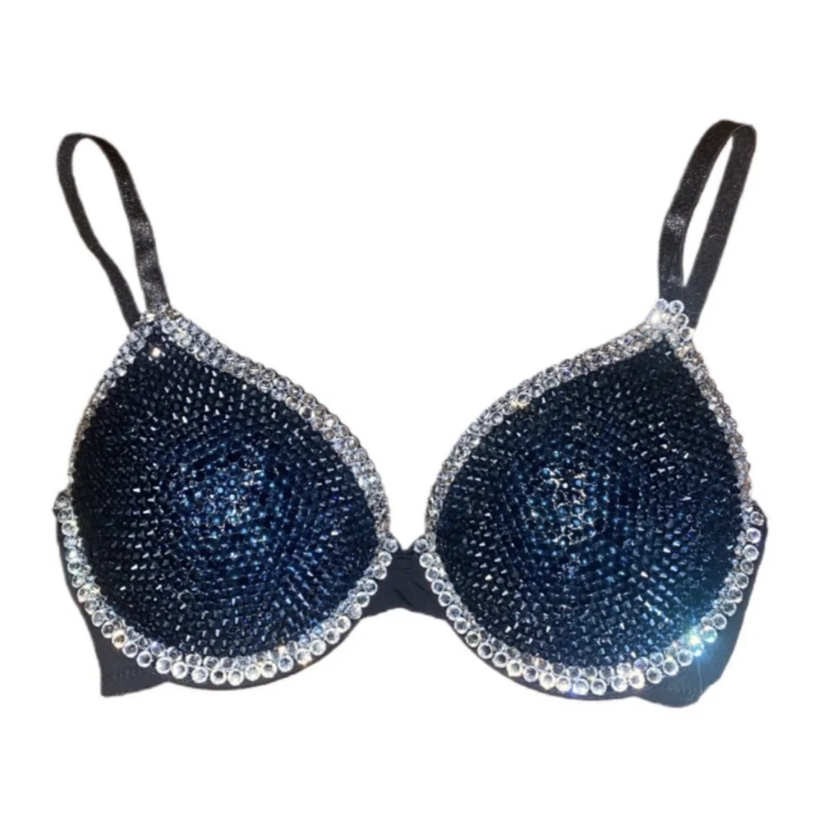 Montana Navy Blue & Crystal Bra Top