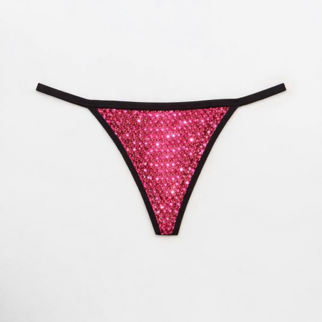 Hot Rose Pink Crystal Pantie