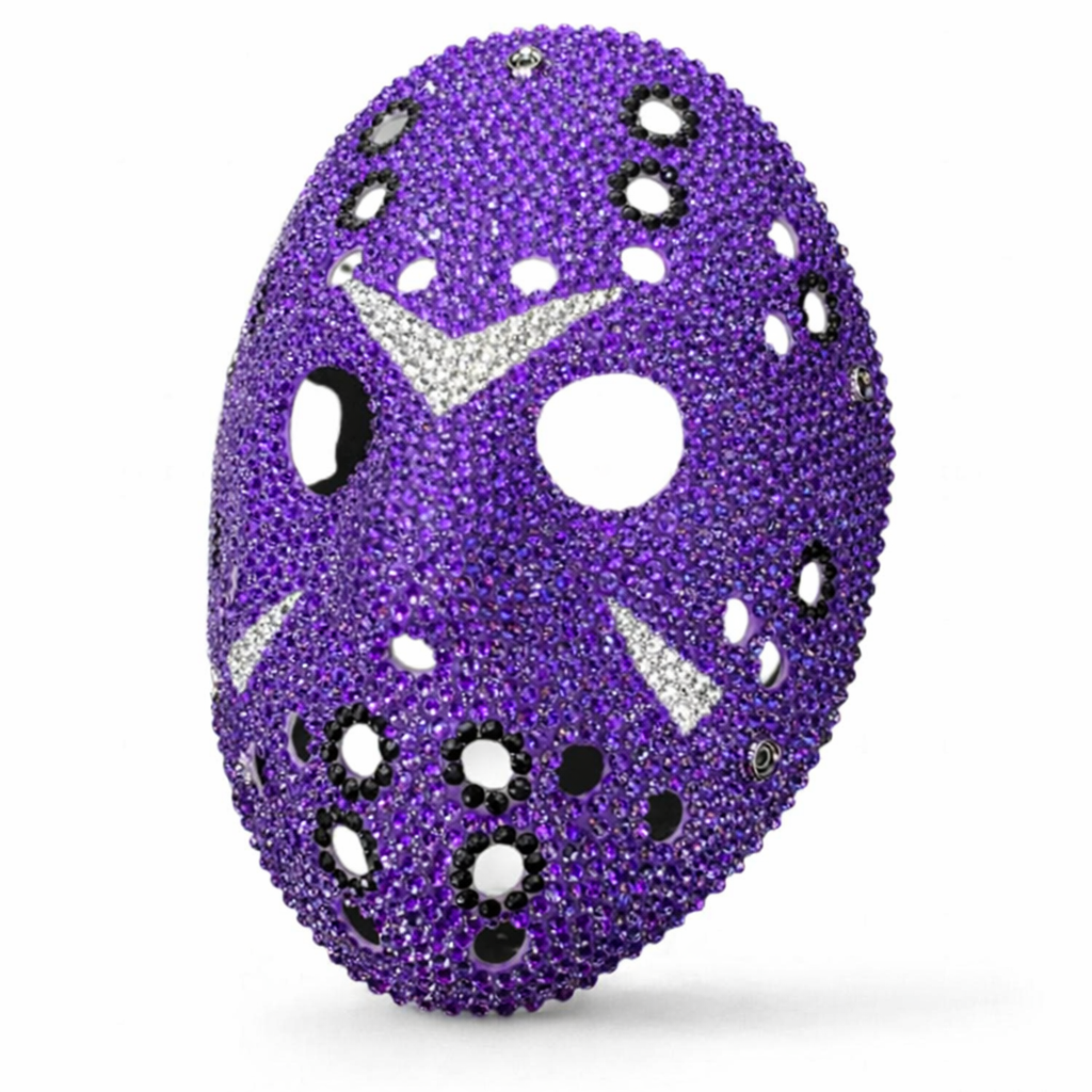 Jason Luxe Purple & Crystal Hockey Mask