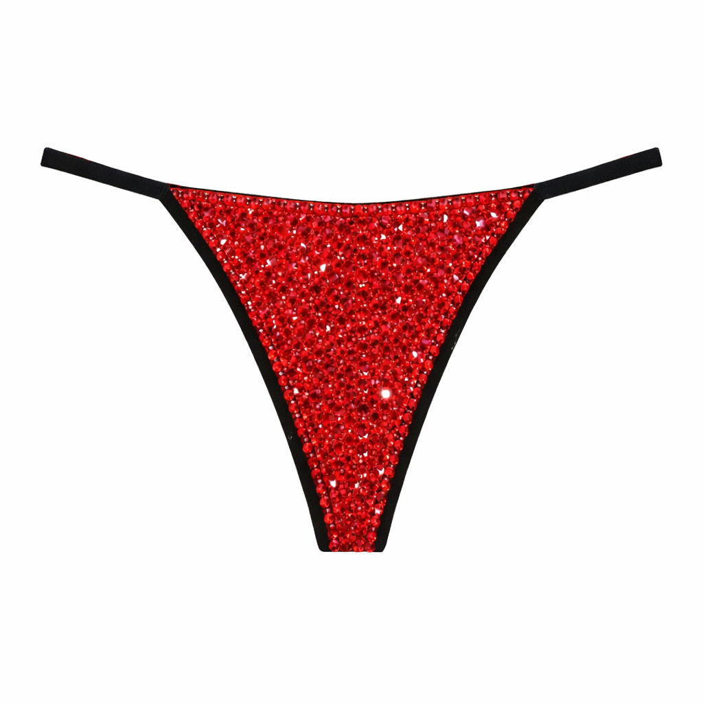 Siam Red Crystals Pantie
