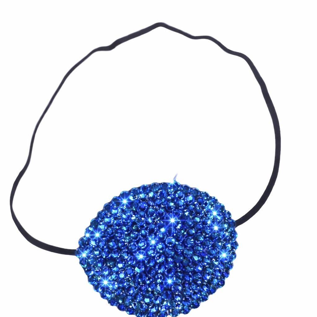 Capri Blue Crystal Fancy Eye Patch