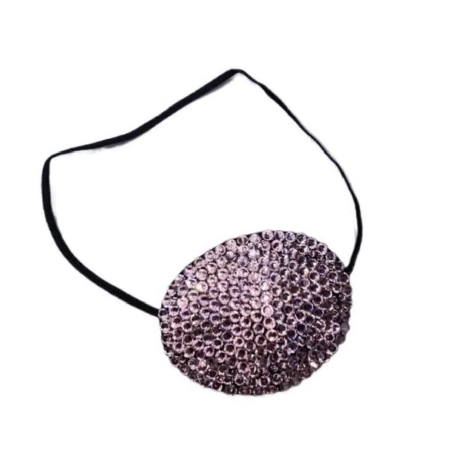 Light Rose Pink Crystal Fancy Eye Patch