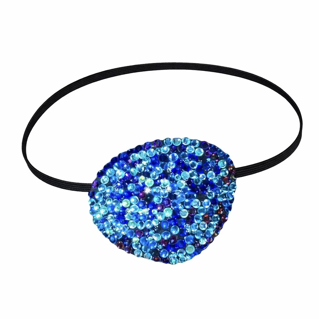 Blue Mix Crystal Fancy Eye Patch