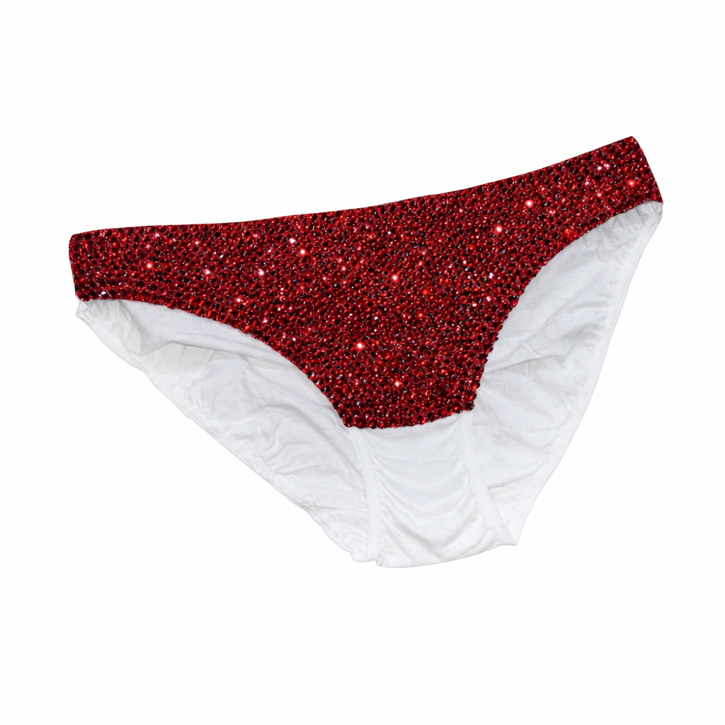 Siam Red & Dark Siam Red Crystals Pantie