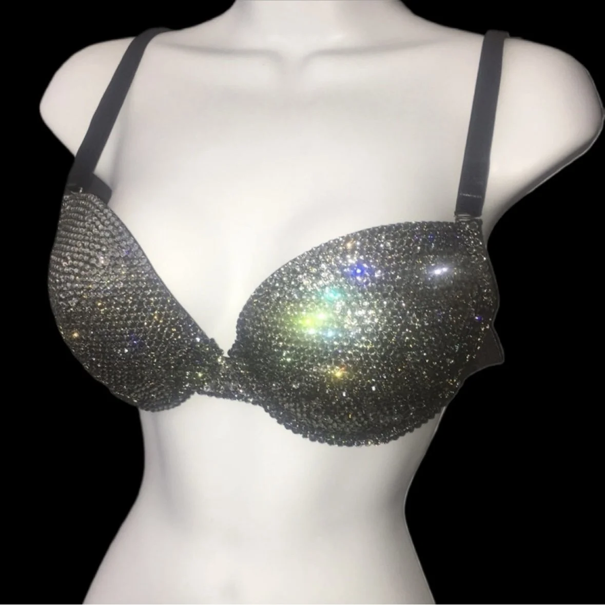 Black Diamonds Bra Top
