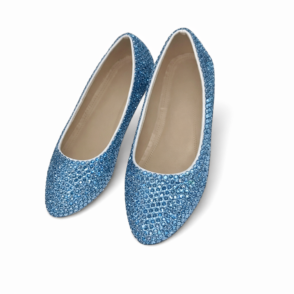 Light Sapphire Blue Ballet Flat Shoes