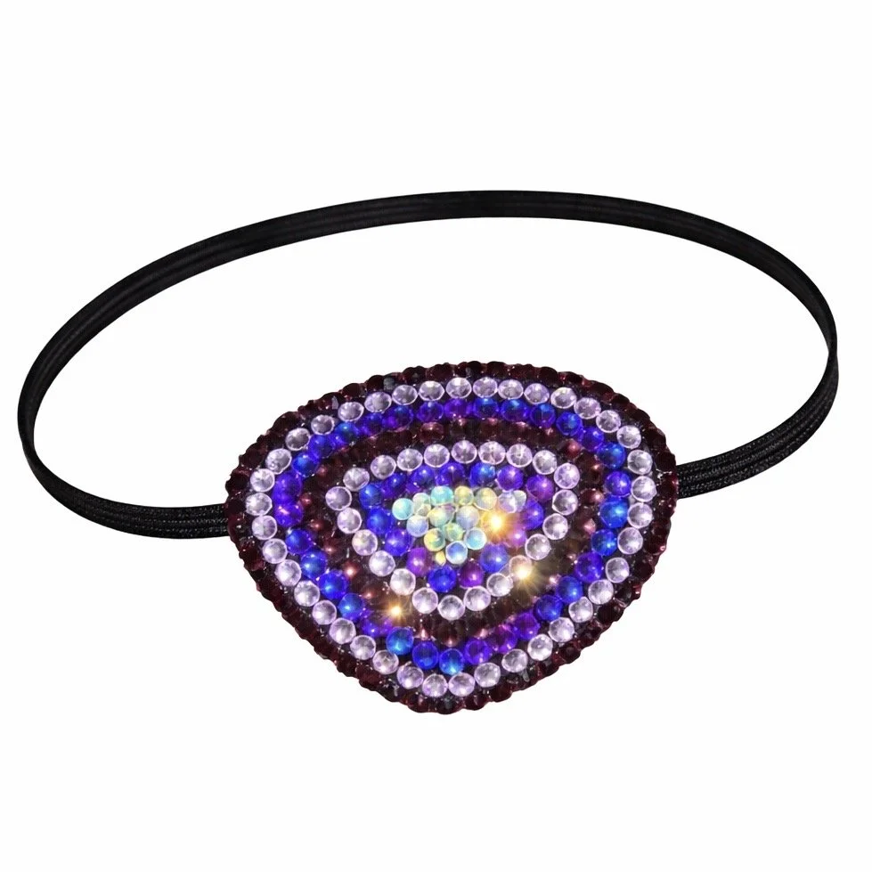 Cadbury Amethyst Lilac & Purple Crystal Fancy Eye Patch