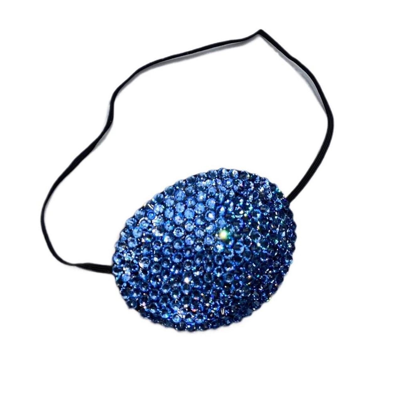 Light Sapphire Blue  Crystal Fancy Eye Patch