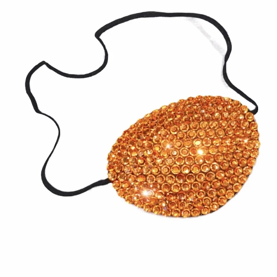 Orange Crystal Fancy Eye Patch