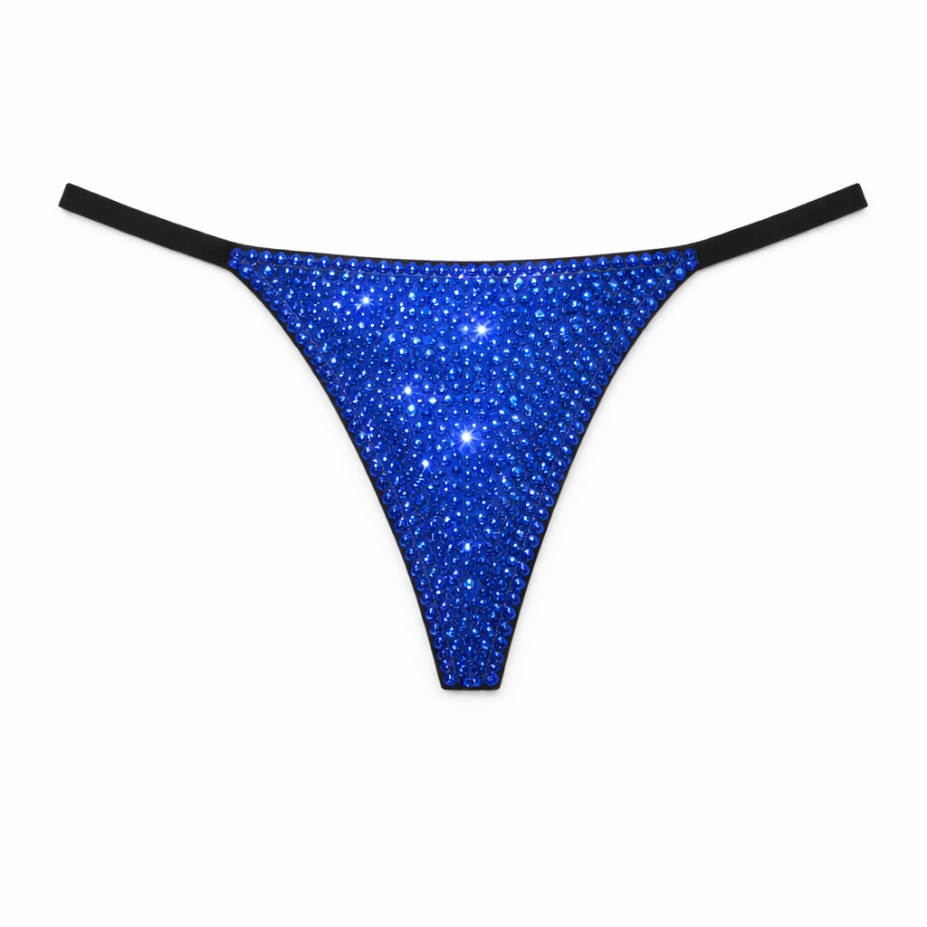 Sapphire Blue Crystal Pantie