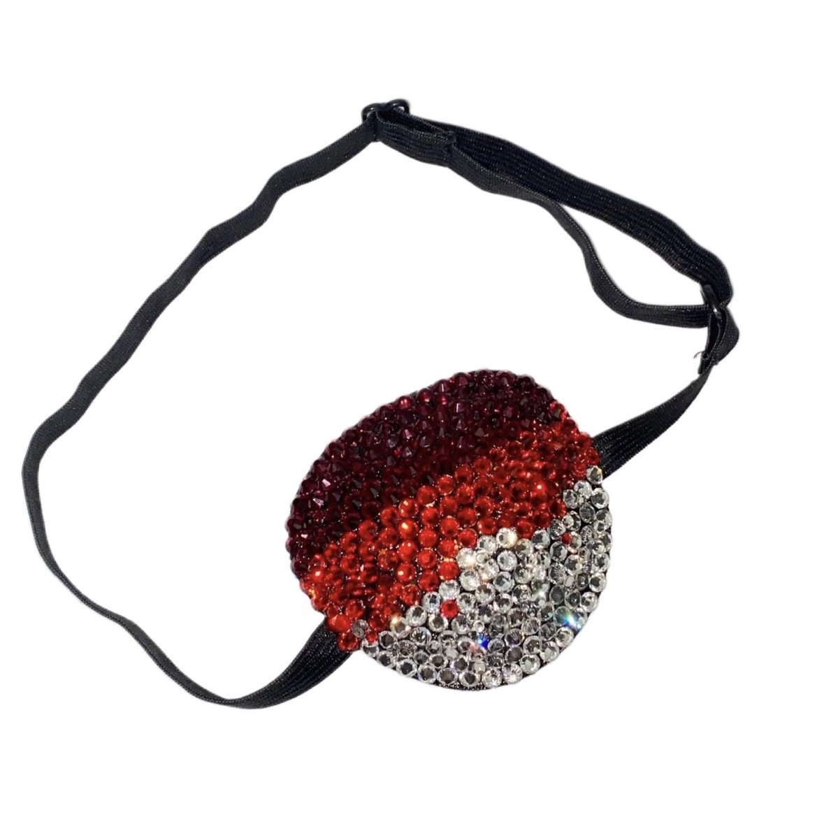 Crystal Siam Red & Dark Siam Red Ombre Padded Eye Patch