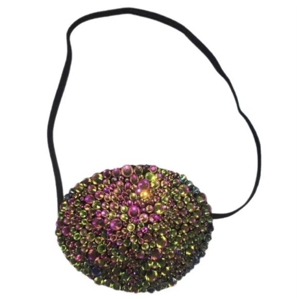 Ombre Rainbow Crystal Fancy Eye Patch