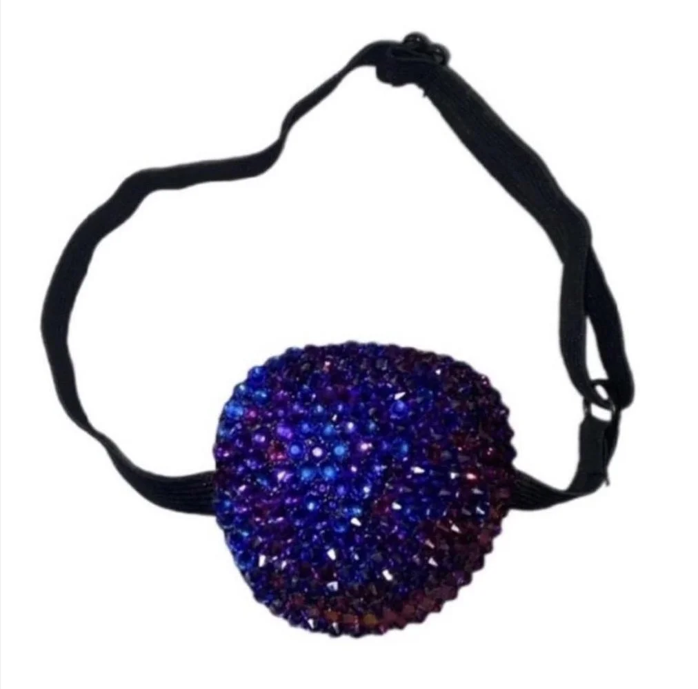 Cadbury Purple Crystal Padded Eye Patch
