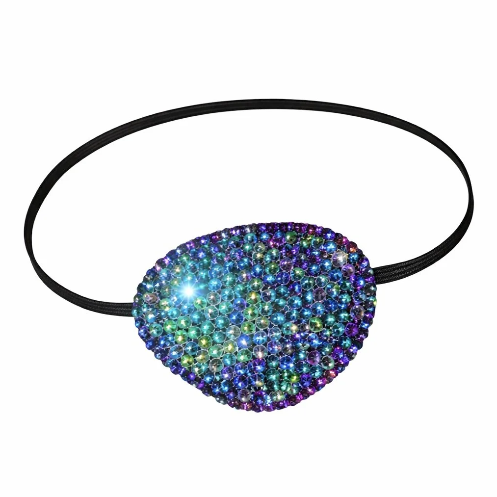 Green Flame Crystal Fancy Eye Patch