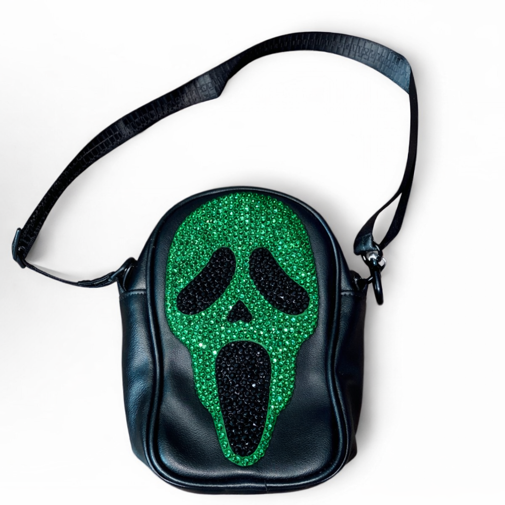 Ghost Face Scream Luxe Emerald Green Crossbody Bag