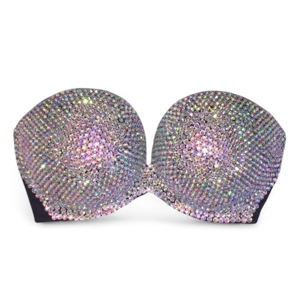 Crystal AB Rhinestone Crystal Bralet Top