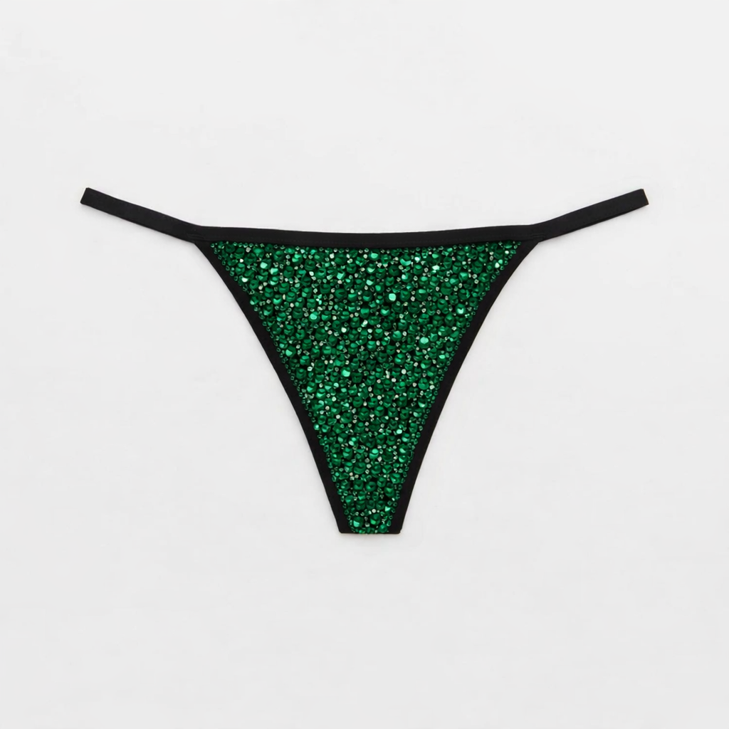 Emerald Green Crystal Pantie