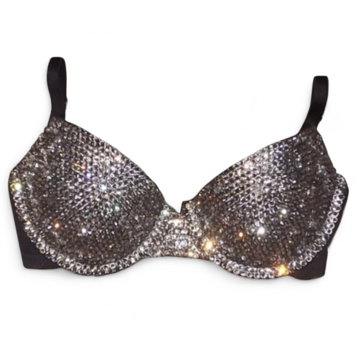 Black Diamond Crystal Bra Top