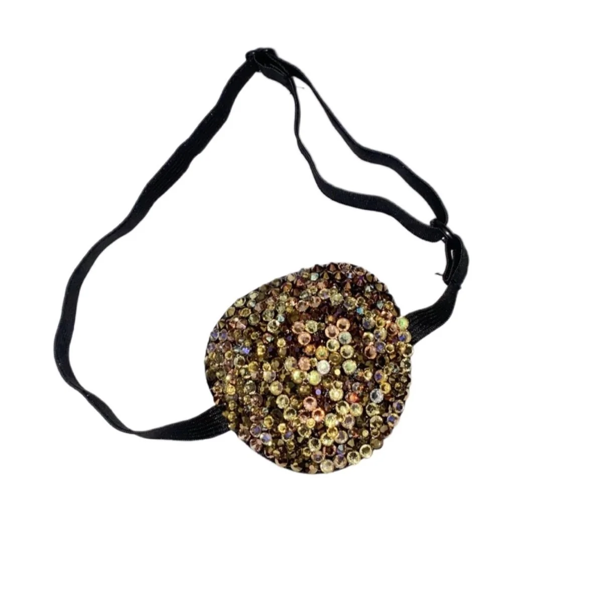 Gold Mix Crystal Padded Eye Patch