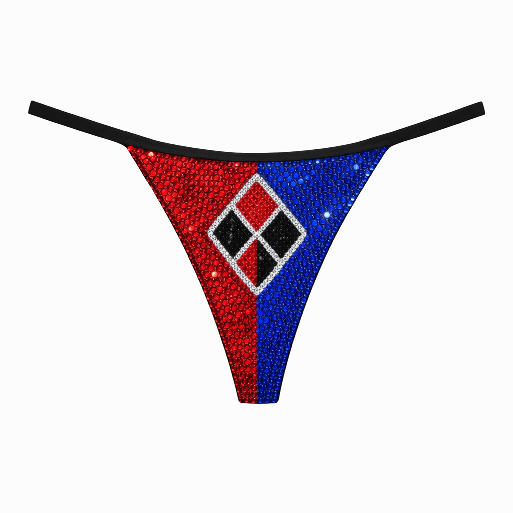 Siam Red & Blue Harley Crystal Pantie