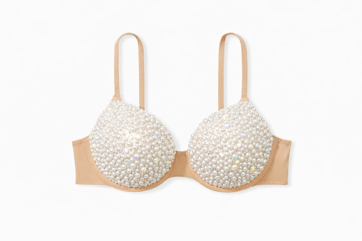 White Pearls Bra Top