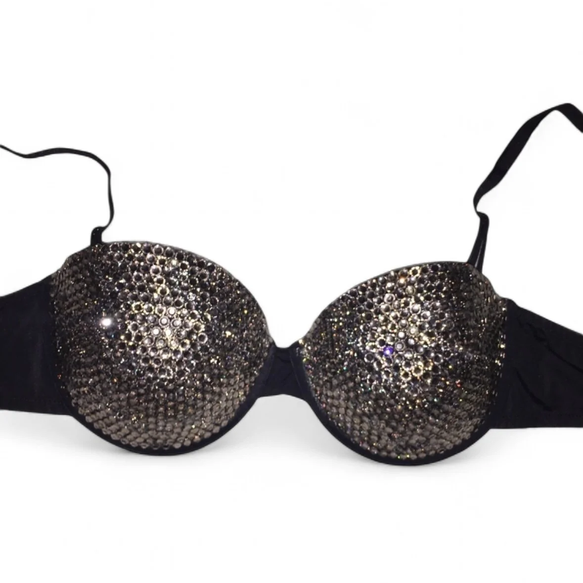 Black Diamond Crystal Bra Top