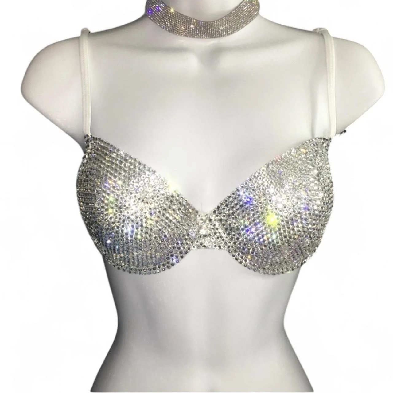Crystal Diamonds Bra Top