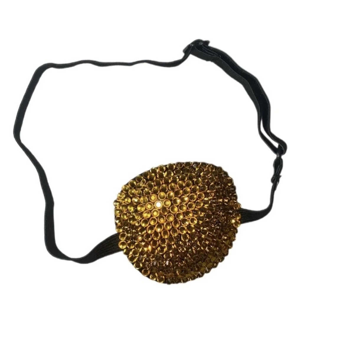 Gold Crystal Diamond Padded Eye Patch