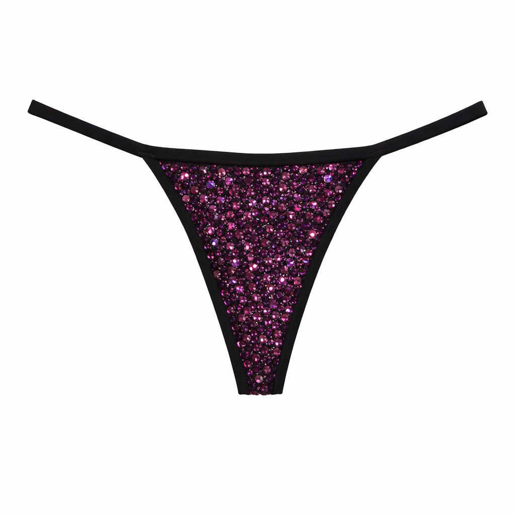 Amethyst Purple Crystal Pantie