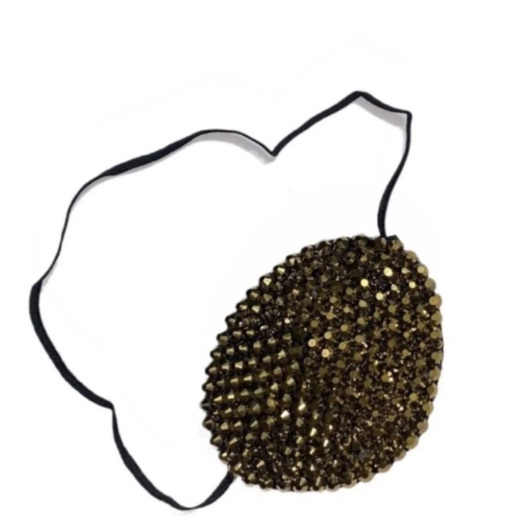Platinum Gold Crystal Fancy Eye Patch