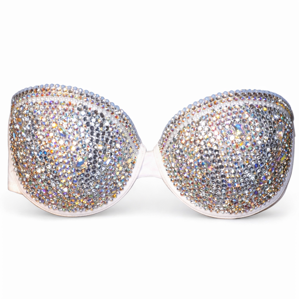 Crystal Diamonds AB & Pearls Bra Top