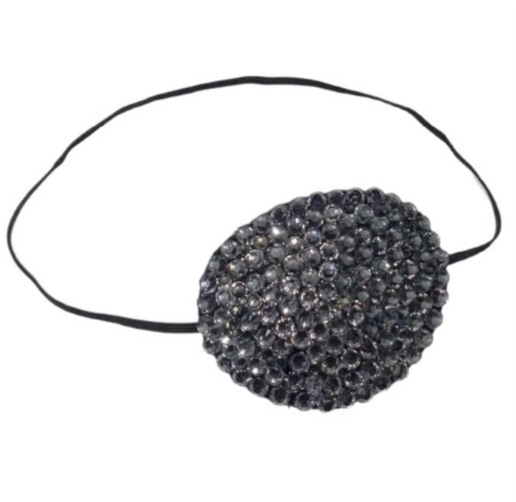 Black Diamond Crystal Fancy Eye Patch