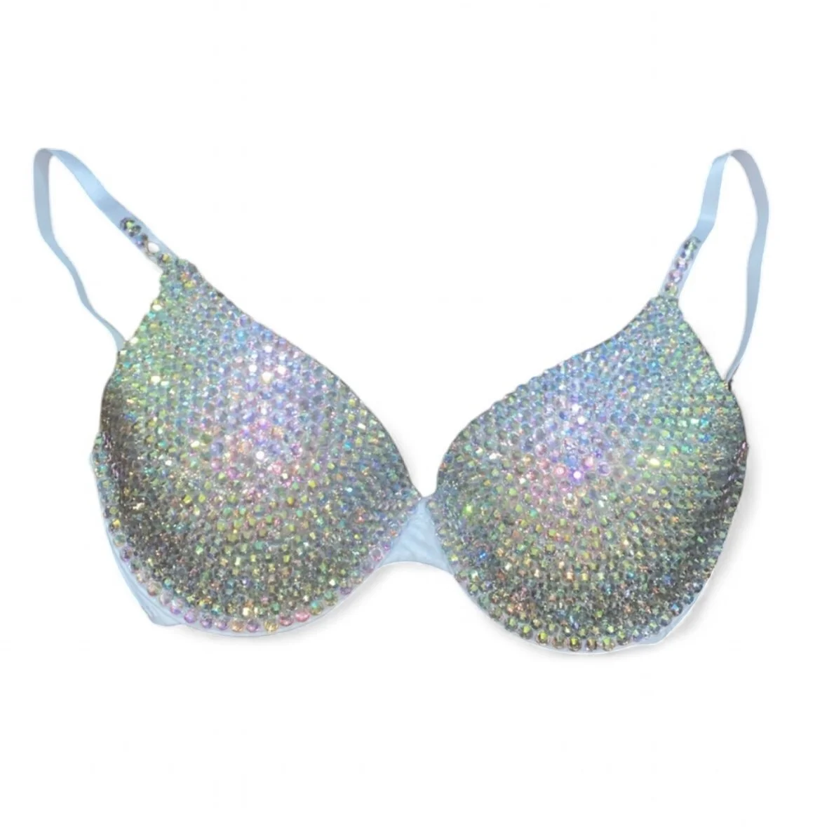Crystal AB Rhinestone Crystal Bra Top