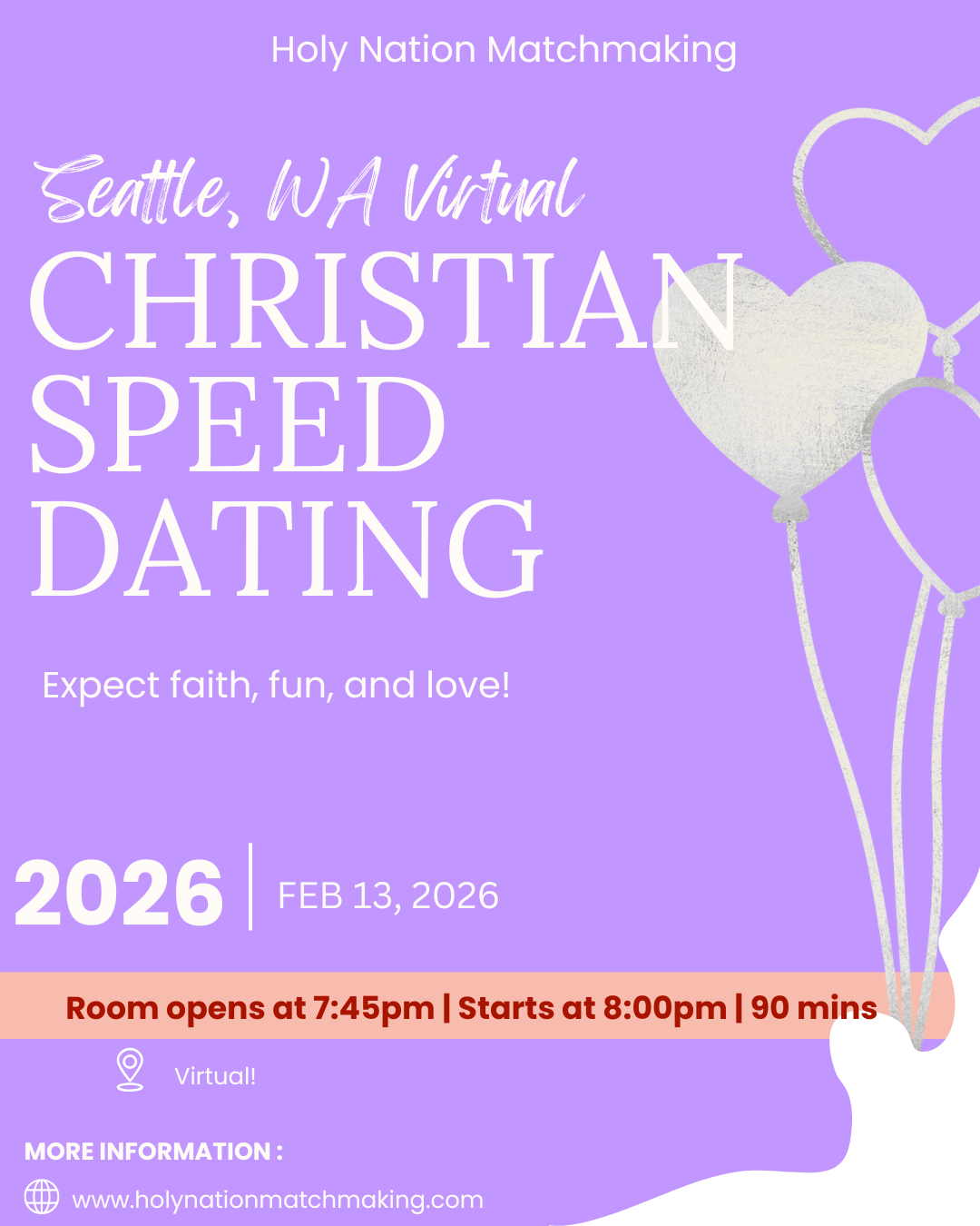Seattle, WA Virtual Christian Speed Dating